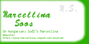 marcellina soos business card